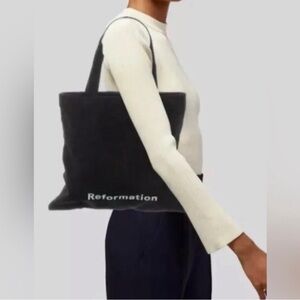Reformation Classic Black Tote
